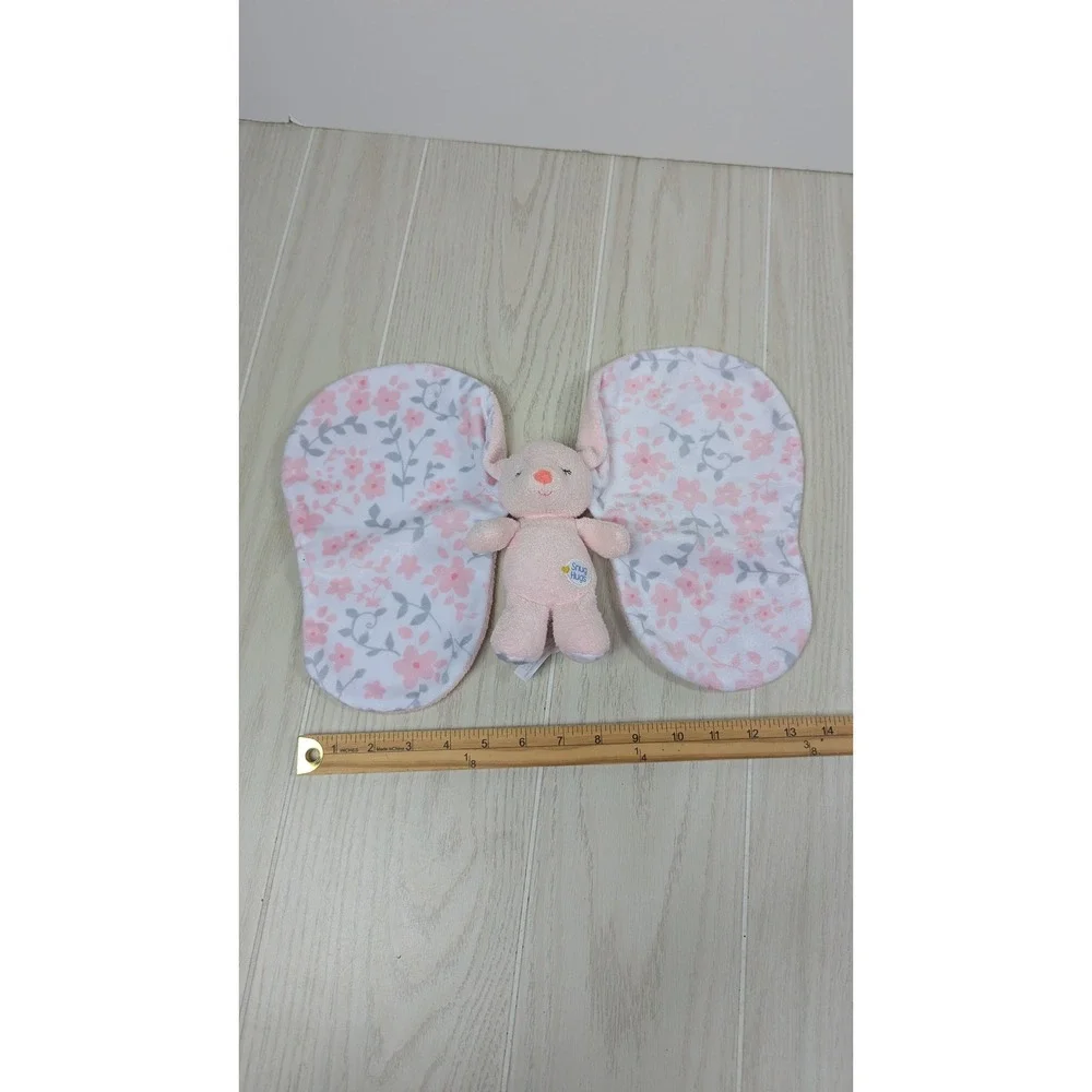 Kids Preferred Snug Hugs Pink Floral Bunny Rabbit Plush Security Blanket Lovey